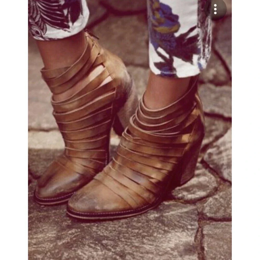 Free People Hybrid Strappy Boot (EU 40) cognac - Picture 2 of 12